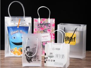 Wholesale Pp handbags custom transparent clothing plastic bags pvc advertising cosmetics jewelry bag custom from china suppliers