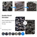 Full Automatic Industrial Tyre Shredder 2T-3T Car Tyre Shredder Recycling