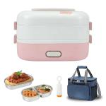 Electric Double Tier Cooker Box With Vacuum Storage Accessories