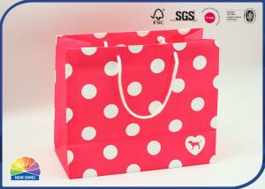 Wholesale Customized Size Logo Varnishing Paper Shopping Bag With Nylon Handle from china suppliers
