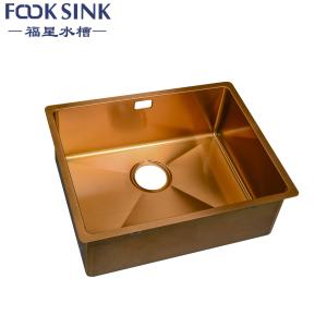 Wholesale Rose Gold SUS304 PVD Stainless Steel Sink 457mm*381*254mm from china suppliers