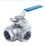 3-way stainless steel ball valve 1000wog ISO-5211 DIRECT MOUNTING PAD npt reduce