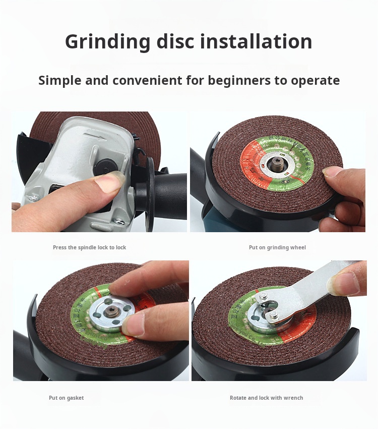 860W Domestic Electric Variable Speed Angle Grinder Dustproof