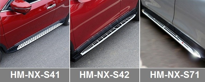 Nissan X-trail 2014 2017 Side Step Bars Running Boards Plastic PP / Alunimium Alloy Pedal