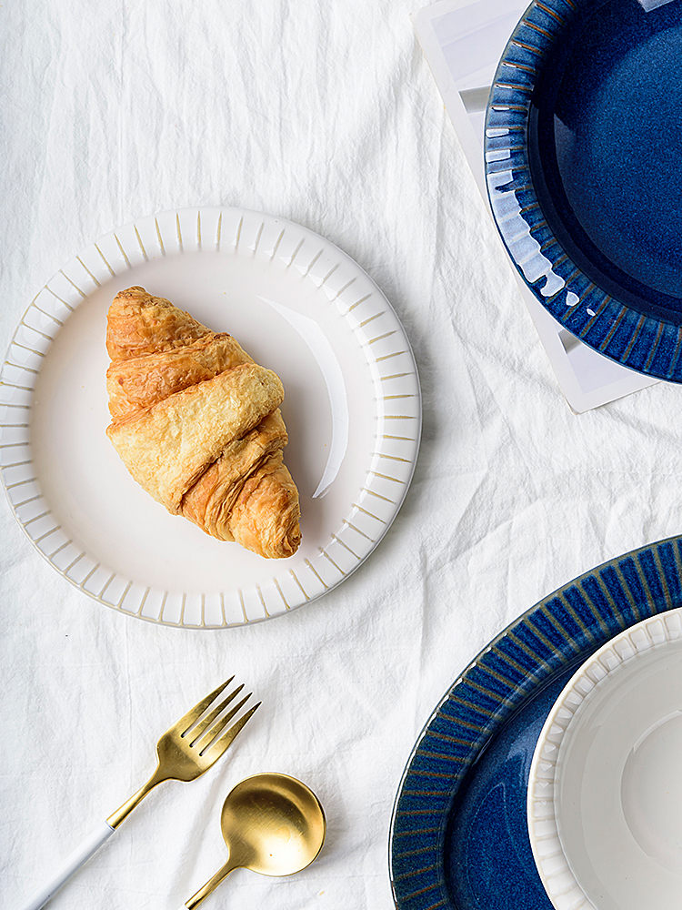 Sustainable 2023 Kiln Blue Porcelain Dinner Sets for Restaurant Dining Experience