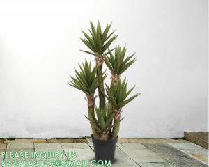 Wholesale Waterless Natural-Design Real Touch Plant Trees Large Artificial Aloe Vera Simulation 1.25m Home Decor Plastic Tree from china suppliers
