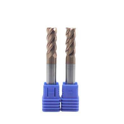 10mm Cut Diameter 4flutes Milling Cutter For Alloy Steel Hardened Steel 45-65HRC