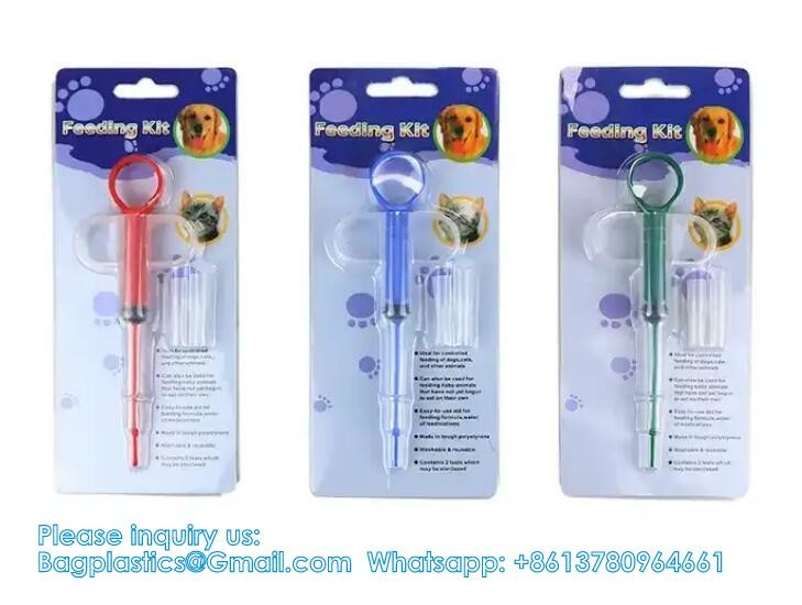 Dual Purpose Pet Pill Feeder Gun Pet Dog Cat Pill Gun Capsule Medication Syringe Medicine Syringe Feeding