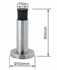 Wholesale Stainless Steel Commercial Grade Door Stops Door Mounted Tubular 50x90 mm from china suppliers