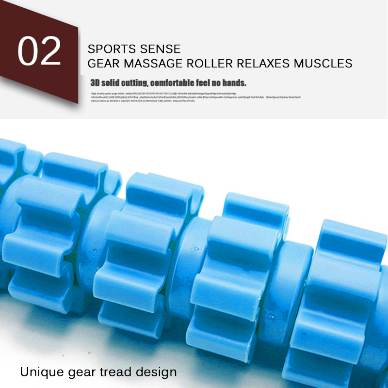 54cm Gear Fascia Yoga Massage Stick Myofascial Release Foam Handle Plastic Point