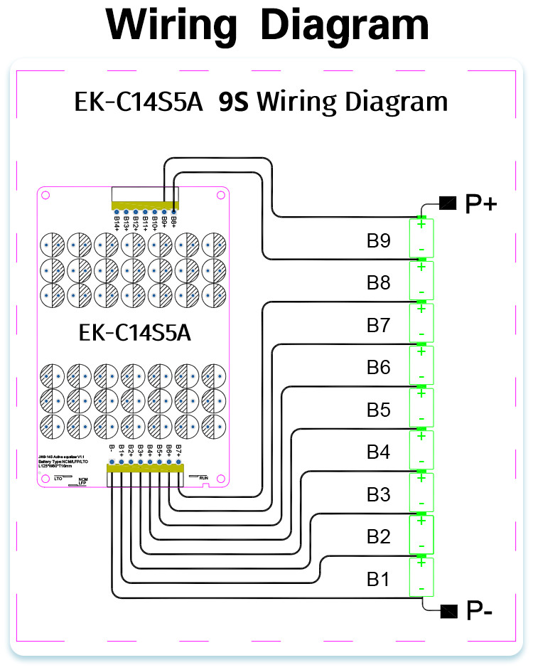 Active Equalizer 9s 10s 11s 12s 13s 14s 5a Active Balancer Lifepo4/Lithium BMS For Solar System