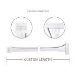 Factory 0.80mm 8 Pin PVC LVDS Cable Assembly Harness JST SHR-08V-S-B