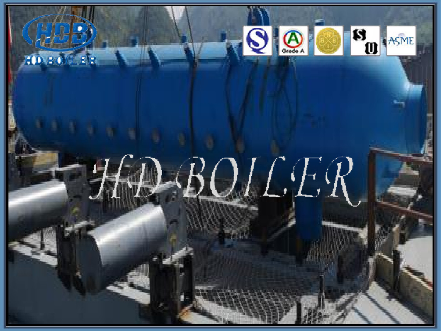 Cylindrical Pressure Coal Fuel ASME Boiler Steam Drum Pressure Vessel