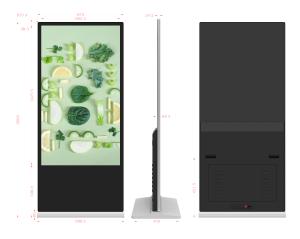 Wholesale Android 65 Inch Digital Signage Floor Standing Touch Screen LCD Display from china suppliers