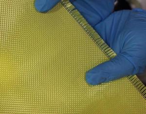 Wholesale Yellow Carbon Fiber Composite Materials Bulletproof Aramid Fabrics 1000d 200GSM from china suppliers
