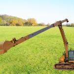 Double Reinforcing Excavator Telescopic Boom Wear Resistant 12 - 25m For SK250