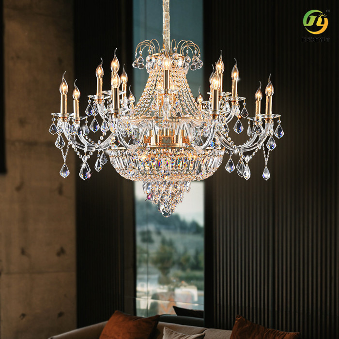 Modern Atmosphere Candle Crystal Lamp Hardware D750 X H800