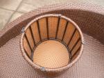 UV Resistant Outdoor Rattan Daybed , Dark Brown Wicker Oval Bed