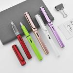 Plastic Student Exam Fountain Pen Colorful 0.5mm Business Advertising Neutral
