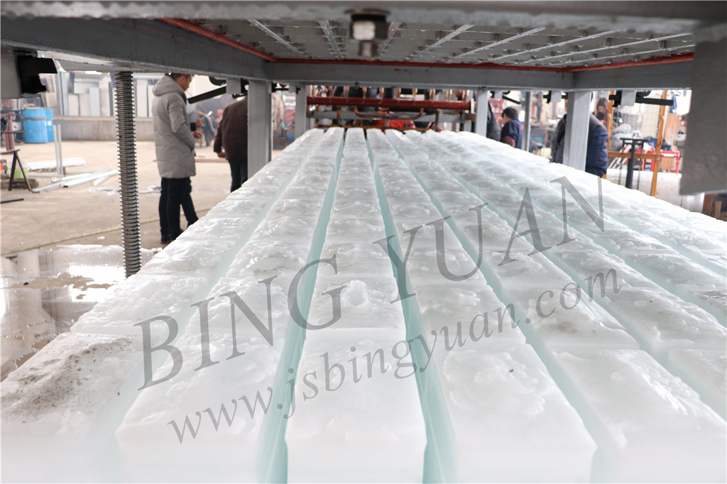 50Hz 10 Ton 380V Block Ice Maker Machine , Automatic Ice Block Making Machine