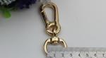 Bag hardware products 20 mm gold & nickel metal swivel eye bolt zinc snap hook
