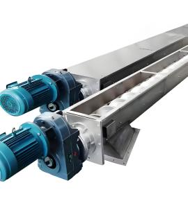 Wholesale Customized U-Trough Stainless Steel Spiral Conveyor for Chemical Industry Dust and Sand Transportation from china suppliers
