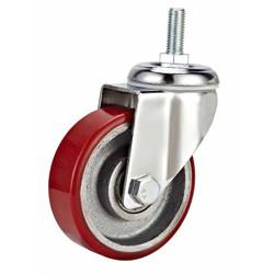 Wholesale Threaded stem PU cast iron Caster from china suppliers