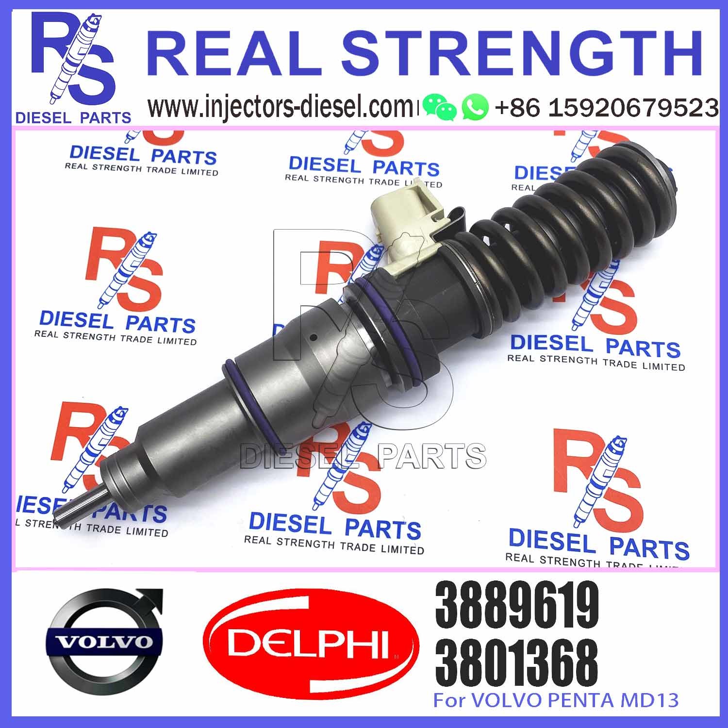 New Common Rail Diesel Fuel Injector 21379931 BEBE4D18001 3889619 for Engine Parts