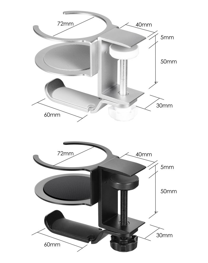 Multifunctional Desk Cup Holder 360 Degree Rotation for Anti-Spill Water Bottle Stand