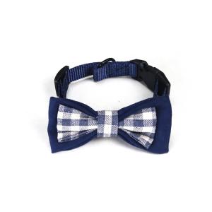 Wholesale 0.6 Inch Black And White Nylon Dog Collars And Bow Tie Dog Boy Girl from china suppliers