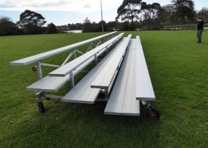 Wholesale Portable Aluminum Stadium Bench Seating Pneumatic Wheels For Sport Court from china suppliers