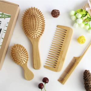 Wholesale Detangling Hair Brush Set Natural Bamboo For Hair Beauty Care from china suppliers
