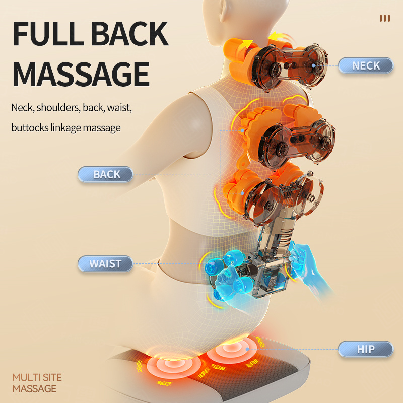 Plastic ABS Back Massager Pad 3 Molds Back Massager With Heat