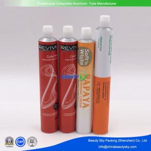 Wholesale Dia 25mm Colorful Metal Tube Empty Aluminium Tubes for Hair Color cream with plastic lids from china suppliers