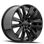 Aluminum Black Replica Wheels Rims 22" All Season Tires For Escalade Sport