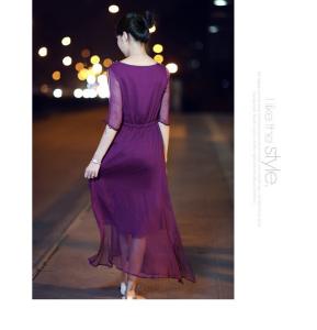 Wholesale Wholesale girl's casual chiffon long dress from china suppliers