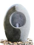 Customized 28" Pipping Outdoor Sphere Water Fountains In Cement Material