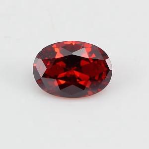 Wholesale 8*12mm Coloured moissanite Oval Blood Red Crystal Glass Moissanite for Engagement Rings from china suppliers