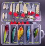 Metal Jig Spoons Fishing Lures Set Anti Corrosion 17 - 73 PCS