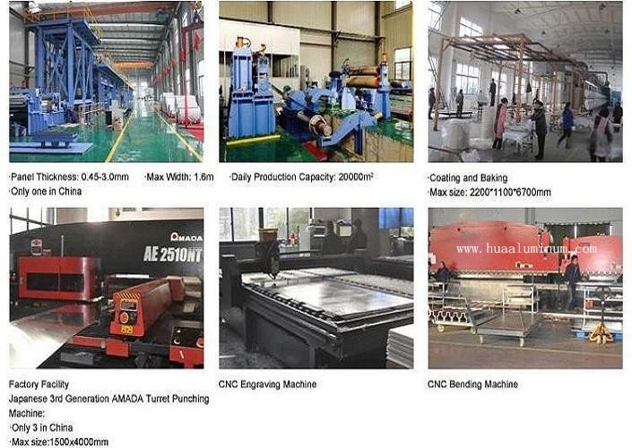 Anti Scratch 1.22m Decorative Aluminium Solid Panel Outdoor