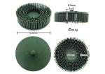 Green Bristle Brush Disc 3 Inch Rubber Abrasive Brush for Burr Rust