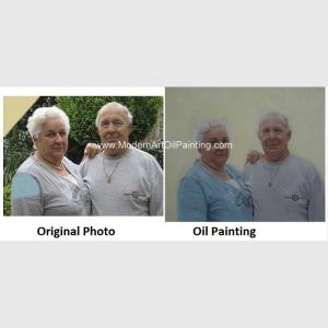 Wholesale Contemporay Custom Oil Painting Portraits Aged People Portrait Oil Paintings On Canvas from china suppliers