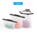 1.5L Sandwich Preservation Silicone Food Pouches Reusable Food Storage Bags