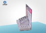 2 Trays Pink Design Cosmetics Retail Counter Display For Nail Polish