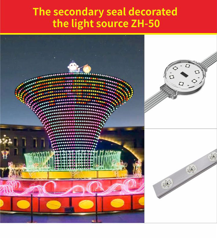 Outdoor Soft LED Curtain Screen with IP68 Rating and 150-Degree Beam Angle