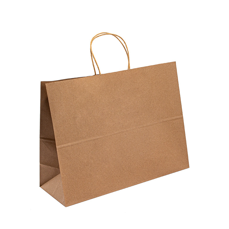 10kg Max Twisted Handle Paper Bags OEM ODM Service 100gsm~150gsm
