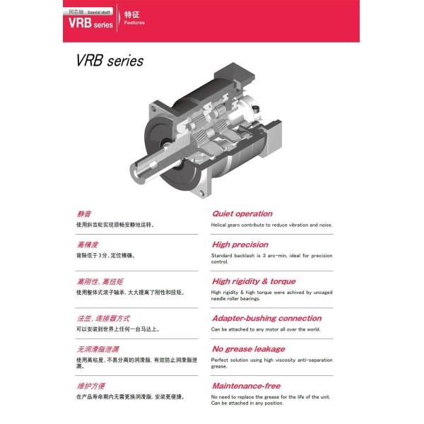 SHIMPO VRB gear reducer side view
