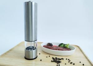 Wholesale Electric Salt And Pepper Grinder Set - Stainless Steel Battery Operated Salt &amp; Pepper Mills With Light - Complimentary from china suppliers
