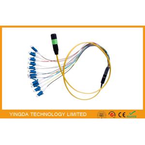 China Simplex Fiber Cable , MPO / MTP - LC Harness Patch Cord Cable 0.9mm SM on sale