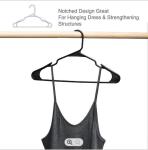 16.2 Inches Black Plastic Tubular Hangers